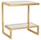 Kennedy Accent Table in Gold &#x26; White
